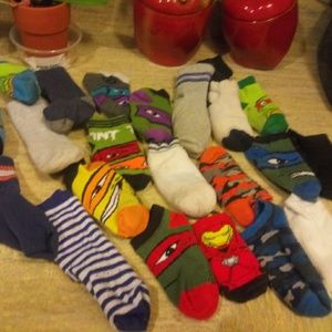 Used little boys socks lots they all pairs of each